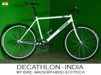 Decathlon (India): 'My Bike' single speed free-wheel bike (modified)