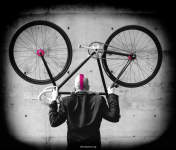 Pink and Black - The Oakland Scrape Bike