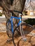 my blue Pinarello track bike